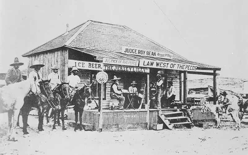 Judge Roy Bean’s notary office