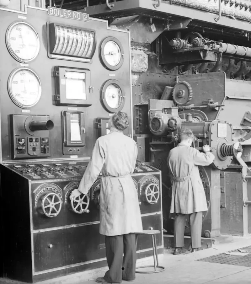 Boiler at a Power Plant
