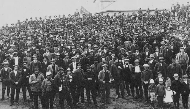 Mitin de la Federación Obrera de Magallanes 