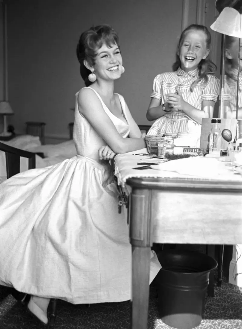 Brigitte Bardot y Brigitte Fossey