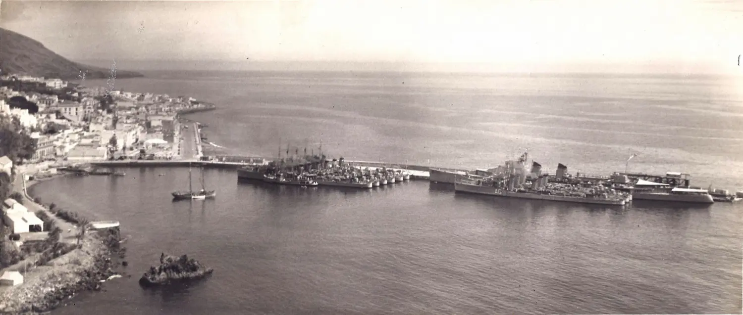 Visita de la escuadra española a La Palma