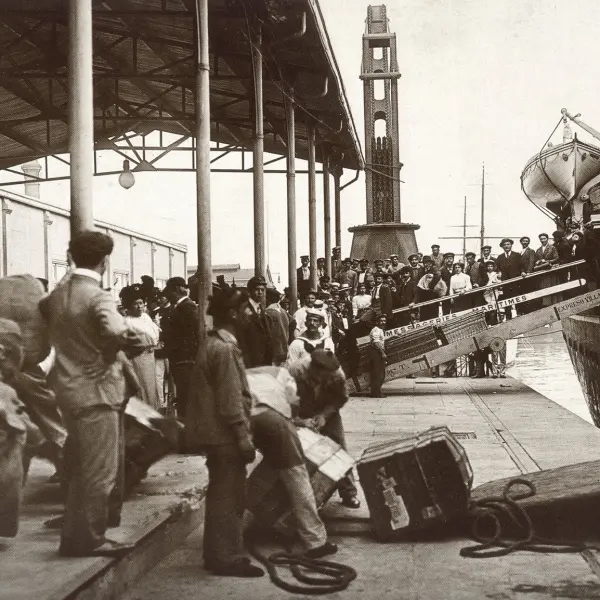 Llegada de emigrantes