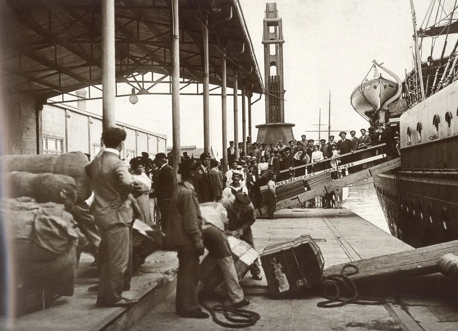 Llegada de emigrantes