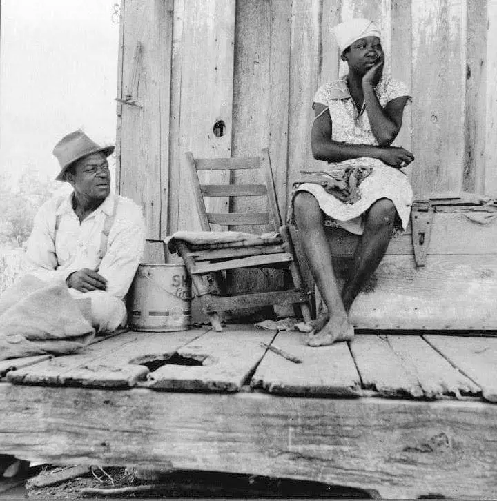 A sharecropper and his wife