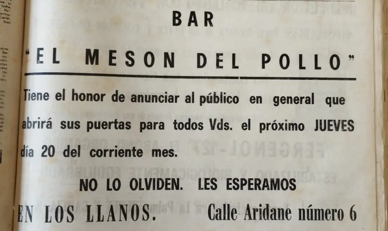 Publicidad el Mesón del pollo