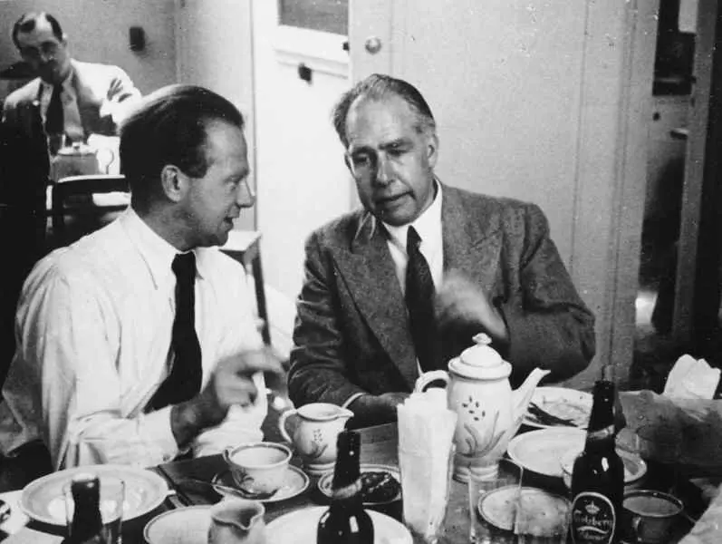 Werner Heisenberg and Niels Bohr