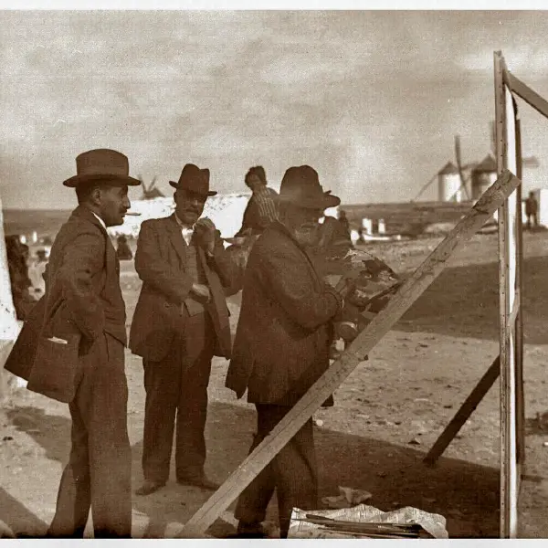 Sorolla pintando un cuadro