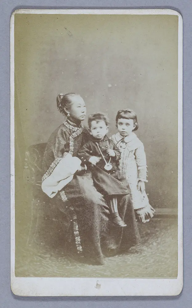 Georgie and Amy Pirkis with their amah