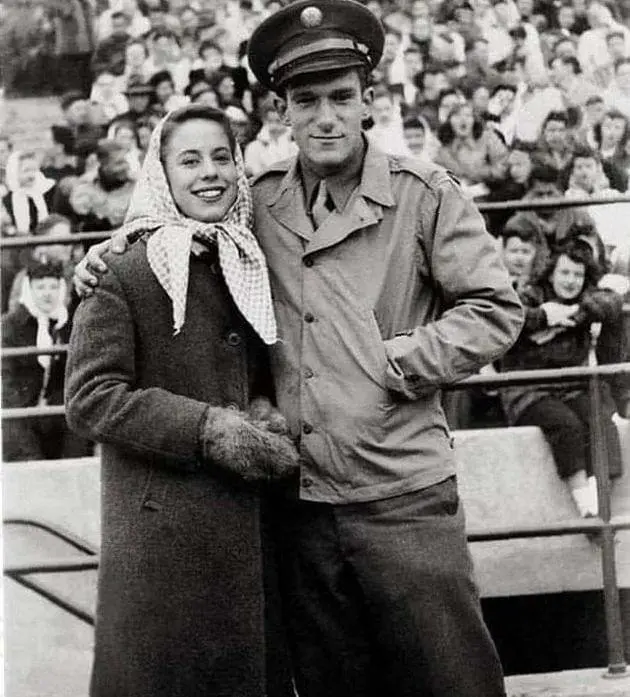 PlayBoy founder Hugh Hefner with his first wife Millie Williams