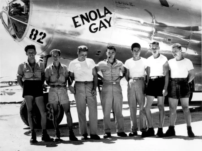 Enola Gay Crew after Bombing Hiroshima