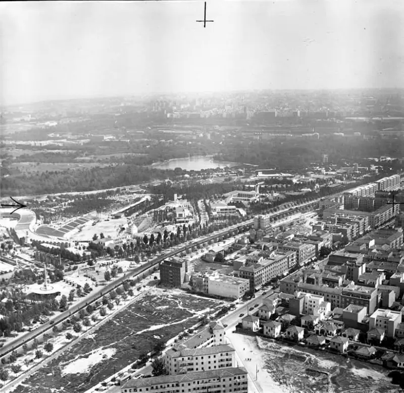 Vista aérea de la Casa de Campo 