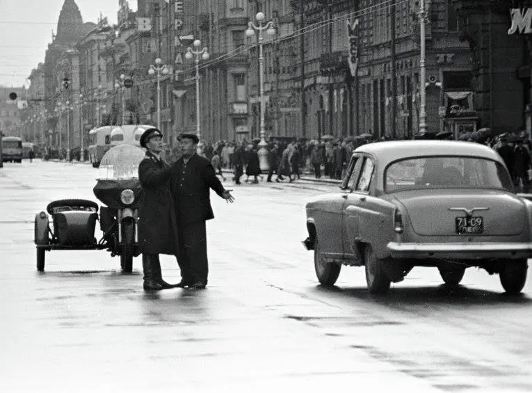 Leningrad, Nevsky prospect. 
