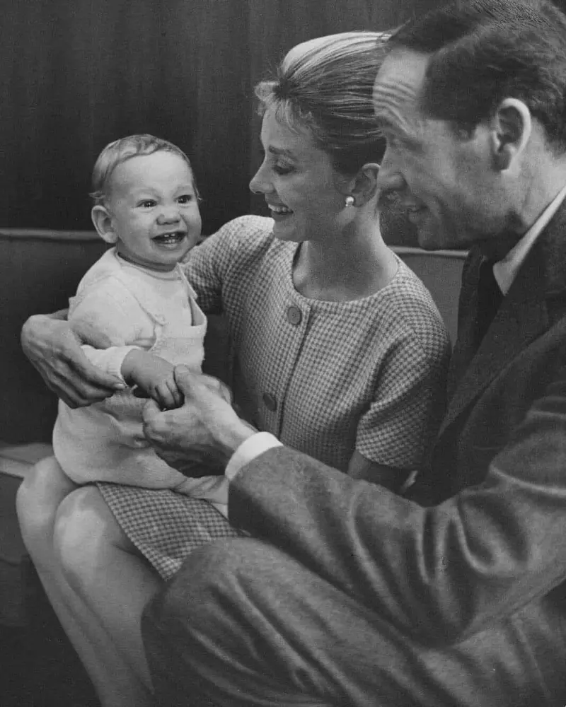 Audrey Hepburn and Family at the Waiting Room