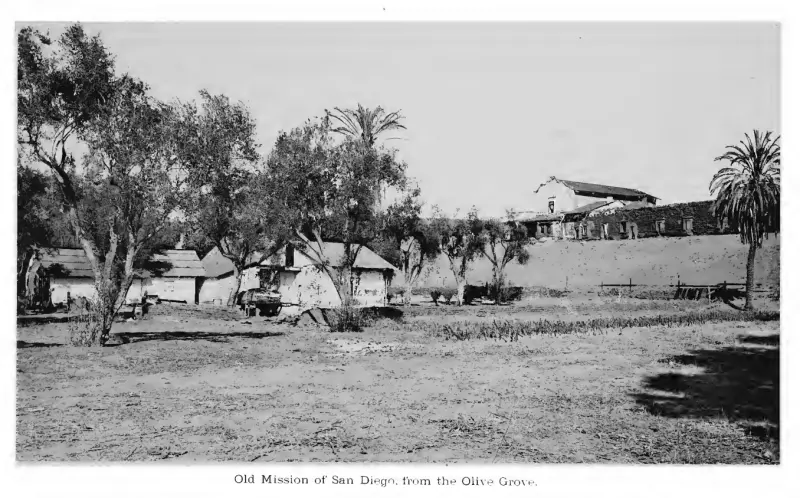 Old Mission of San Diego, from the Olive Grove