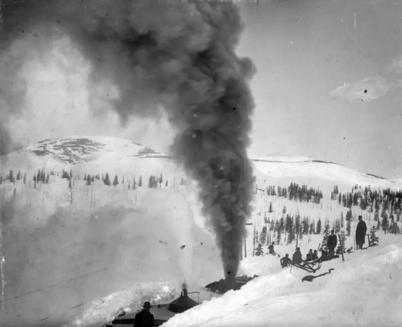 Snow work near Breckenridge