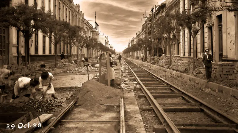 INSTALACION DE RIELES C/ VERGARA