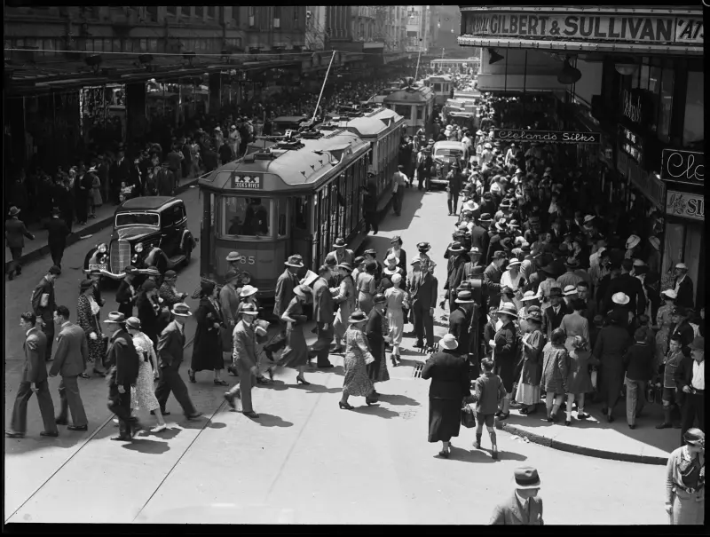 Christmas shopping in the city
