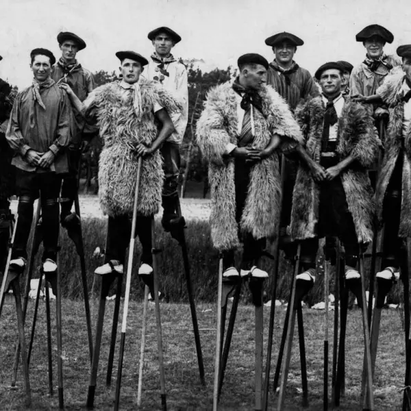 Stilt-walking shepherds