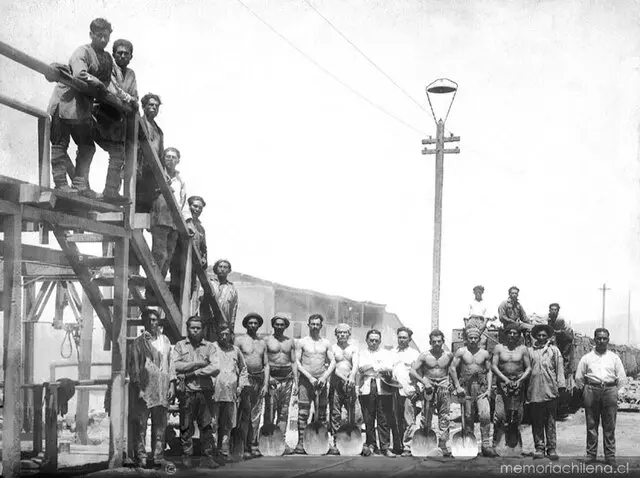 Desripiadores de la Oficina salitrera Mapocho