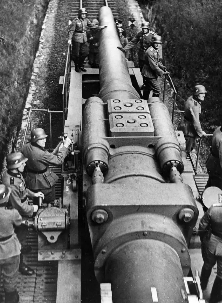 Wehrmacht Railway Gun in Preparation for Invasion of Poland