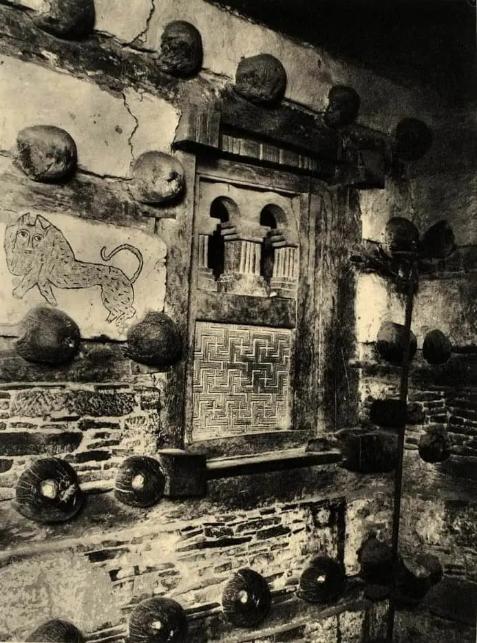 The interior of the monastery