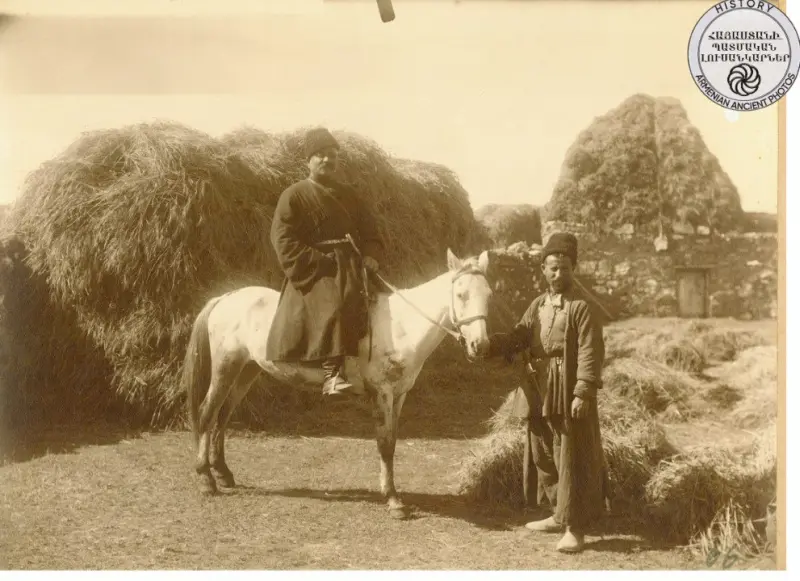 Misak Mikhayants rode a white horse