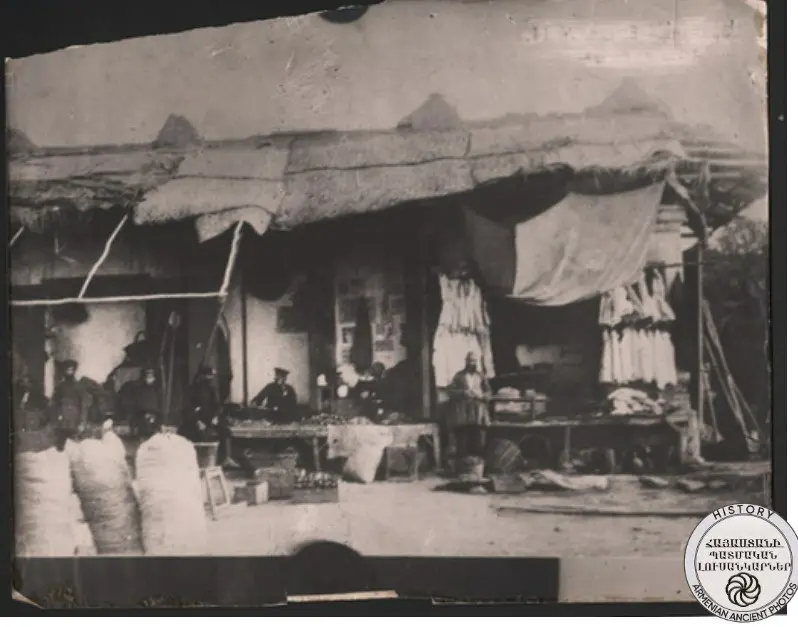 Shops attached to the Ovshar caravan