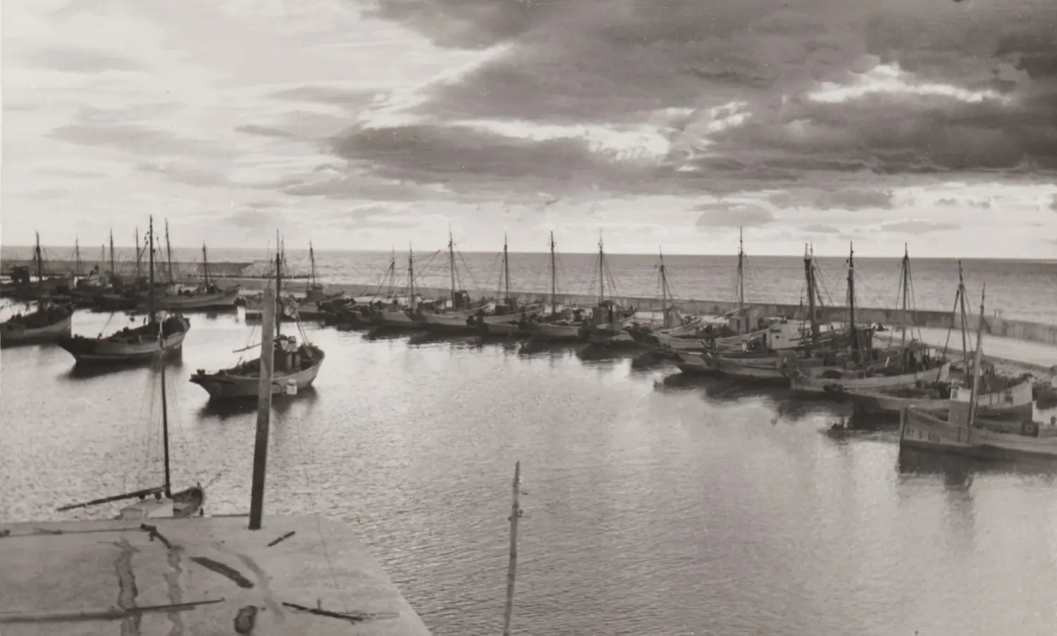 Flota de barcos de pesca