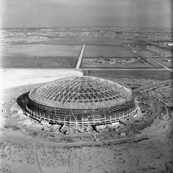 Astrodome under construction