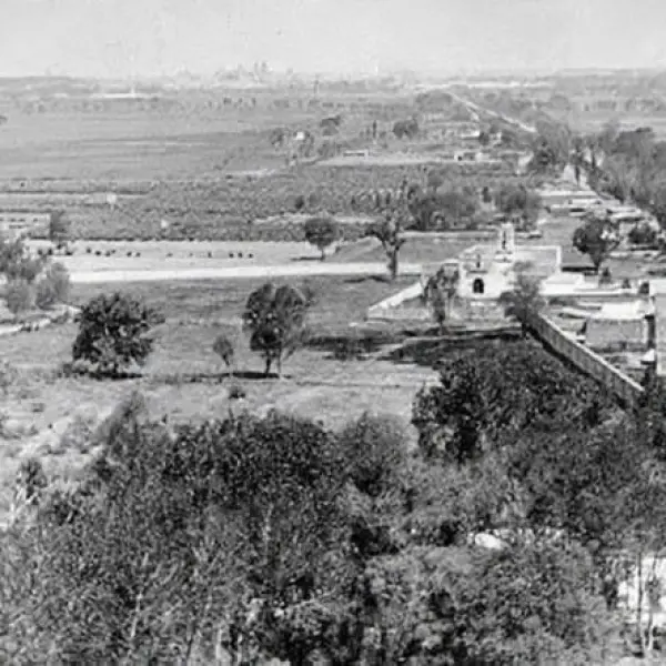 La vista desde lo alto del castillo de Chapultepec