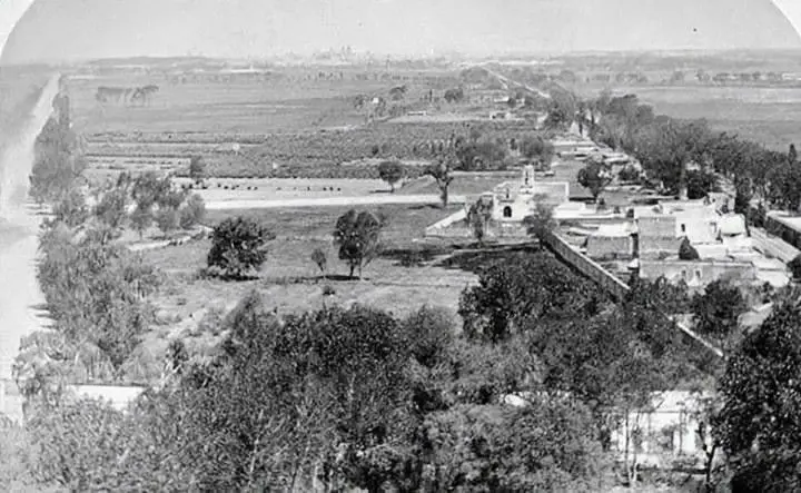 La vista desde lo alto del castillo de Chapultepec