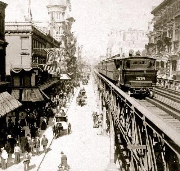 El in Lower Manhattan