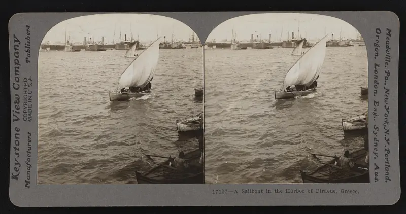 A sailboat in the harbor