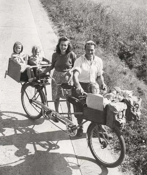 Family Vacation on a Modified Tandem Bike