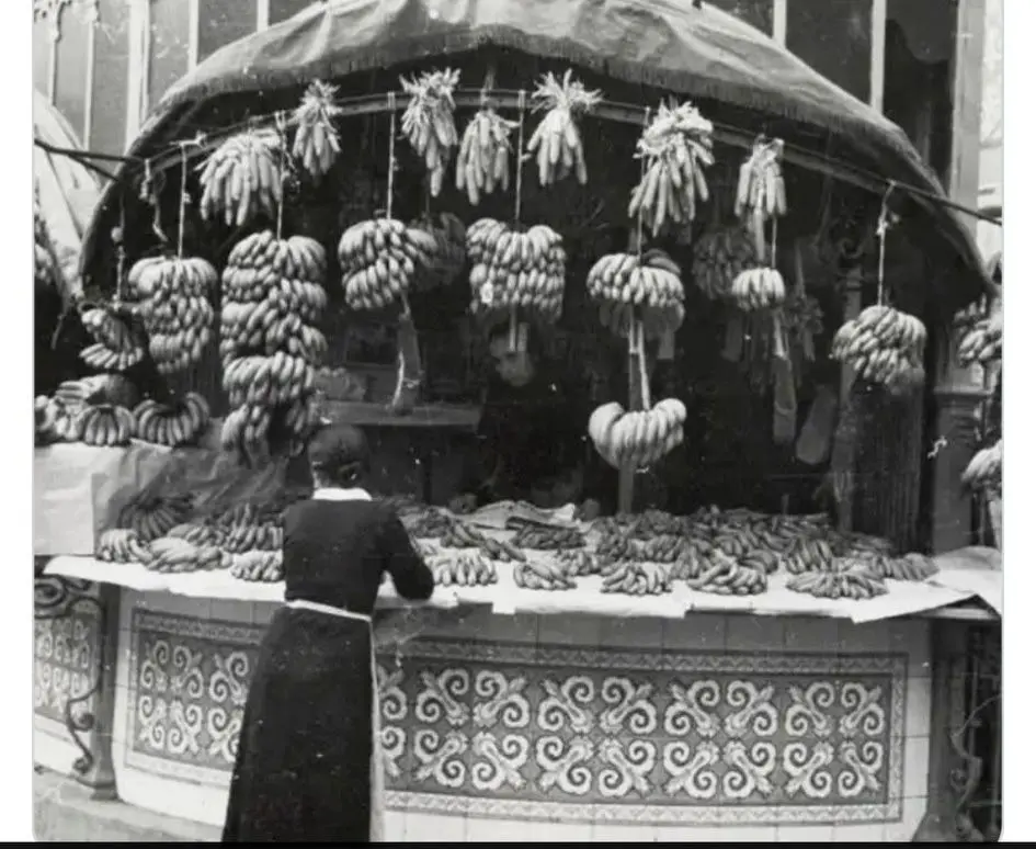 Puesto de plátanos
