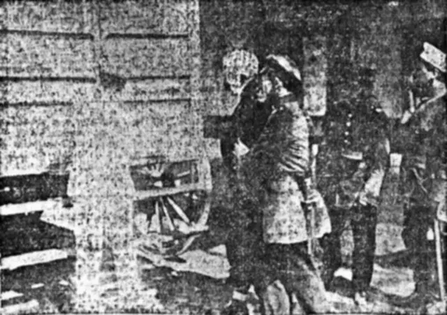 Antonio Ramón Ramón tras el atentado contra Silva Renard 