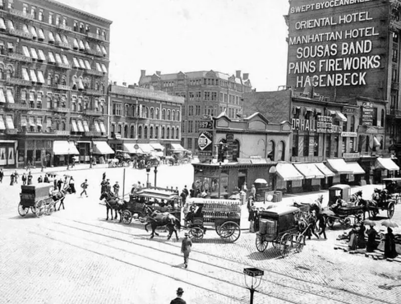 Pre-Flatiron Building at 23rd Street and Broadway