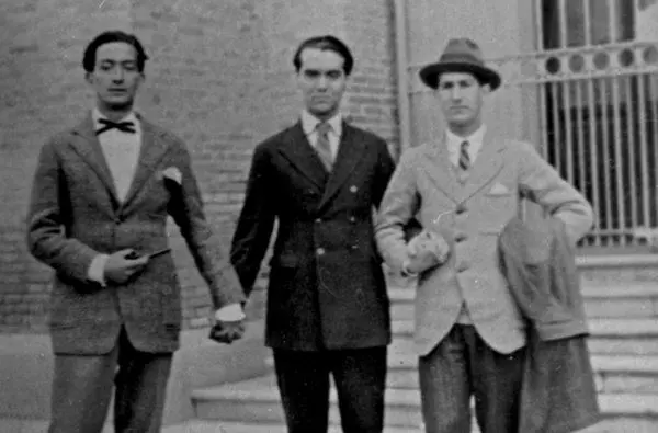 Lorca, Dalí y José Bello en la Residencia de Estudiantes