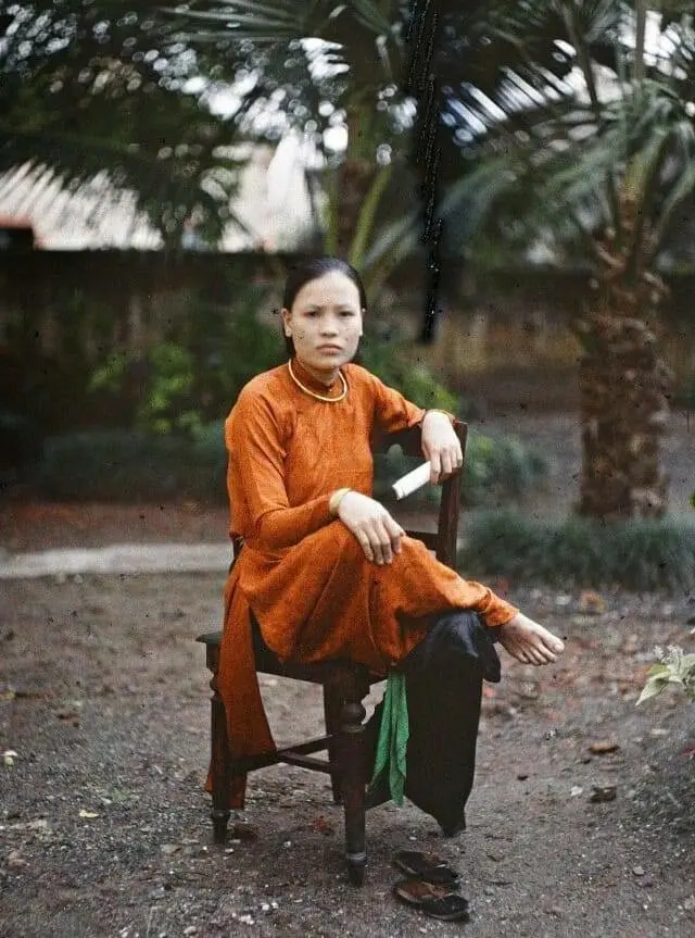 A Young Woman from a Wealthy Class in Hanoi