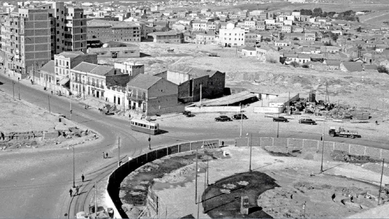La Plaza de Castilla en obras