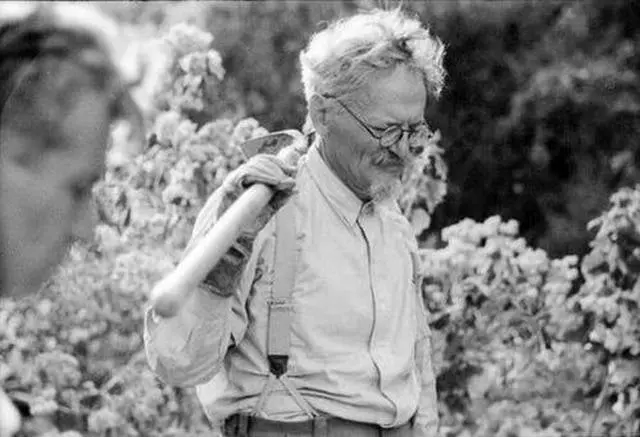 Leon Trotsky hunting for cacti