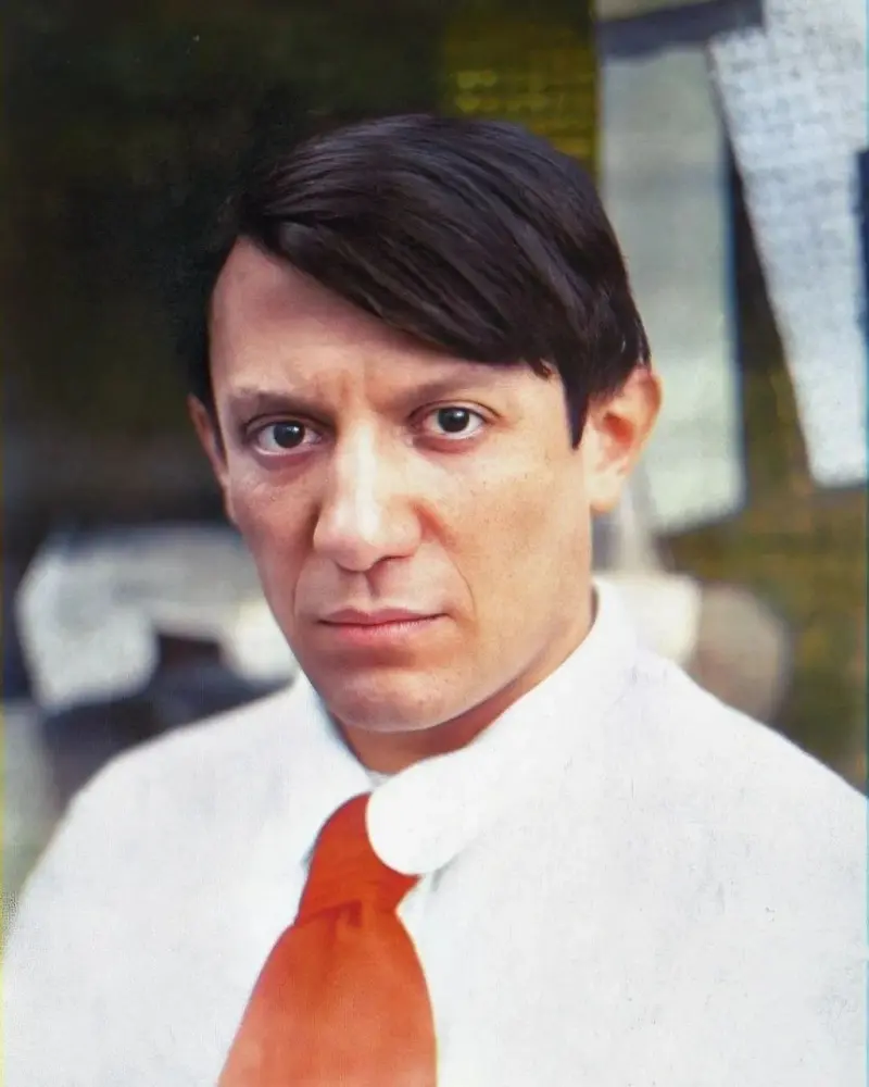 Artist Pablo Picasso at 34 years old in his studio