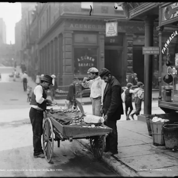 Clam seller