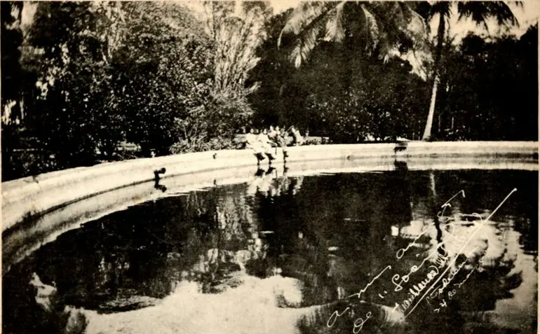 Lago artificial en el central Constancia