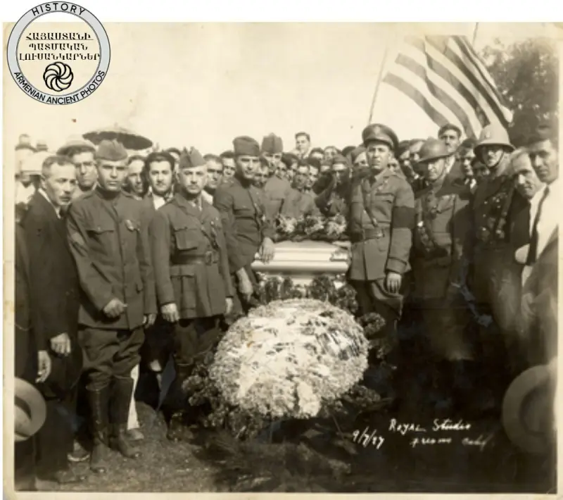 Participants at Zoravar Andranik's Funeral