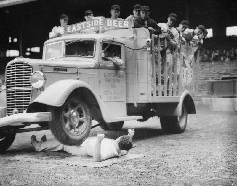 Truck Runs Over Strongman