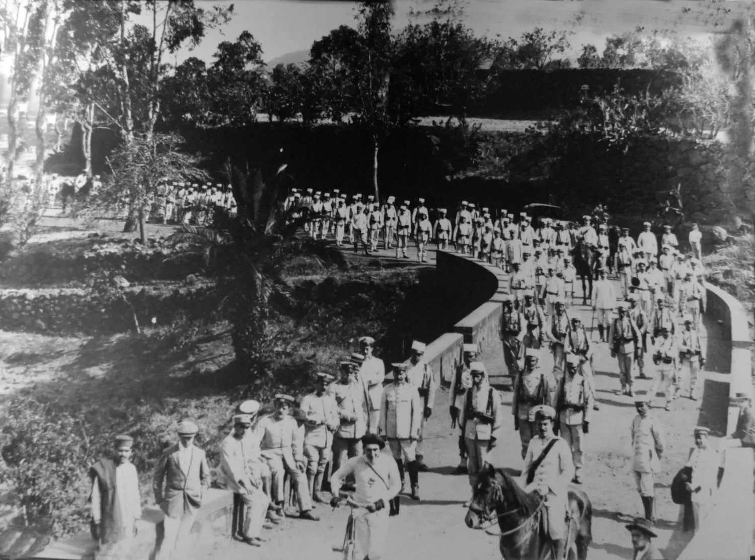 Llegada de los batallones 1 y 3 a La Palma