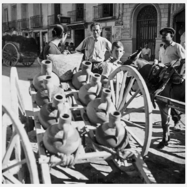 Carro con cántaros