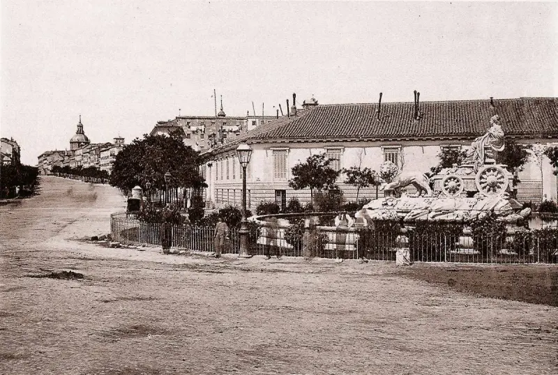 La Cibeles en su ubicación original