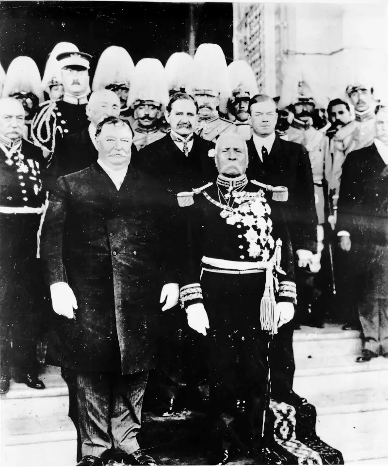 Presidents Taft and Díaz at historic summit